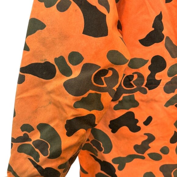 Vintage Woolrich Blaze Orange Camo Camouflage Hunting Jacket Coat Medium M - Picture 6 of 10